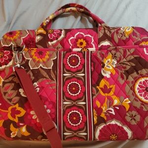 NWT Vera Bradley Laptop Portfolio Carnaby Pink Floral